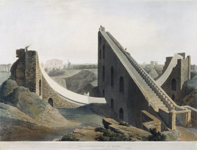 The Observatory at Delhi, plate XIX from Oriental Scenery, pub. 1808 by Thomas und William Daniell